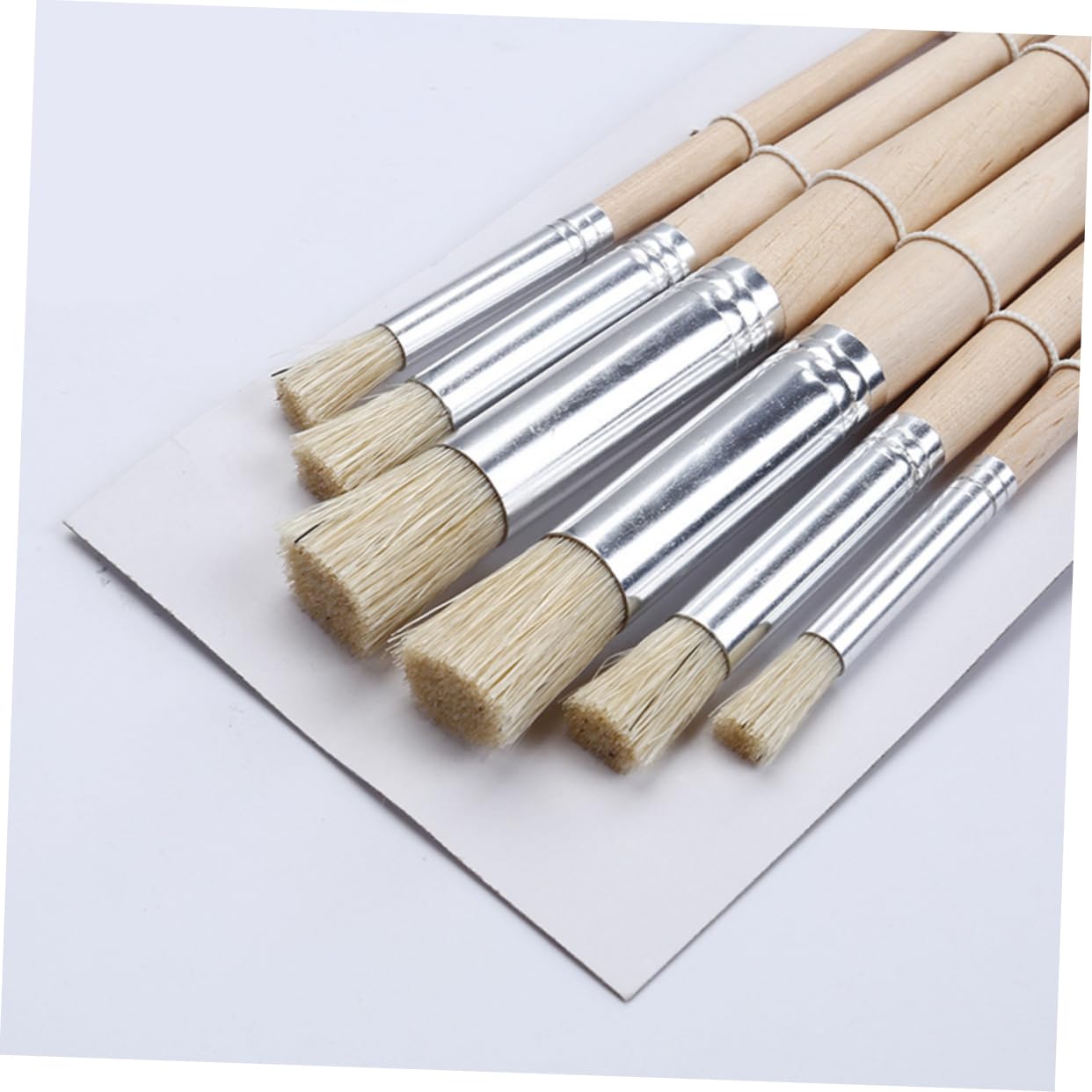 SEWACC 18stücke Teiliges Pinselset Mit Nylonhaaren Und Holzgriff Für Acryl Aquarell Und Ölgemälde Rundpinsel Für Präzises Malen Und Einfache Reinigung Für Künstler Und Bastler