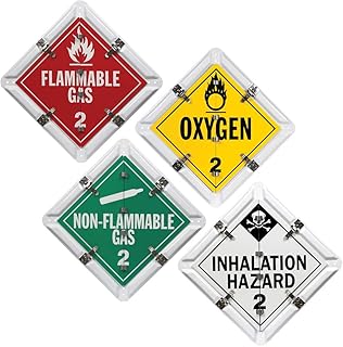 Aluminum Flip File Placard, One Set with 4 Legends, Worded - 13.75