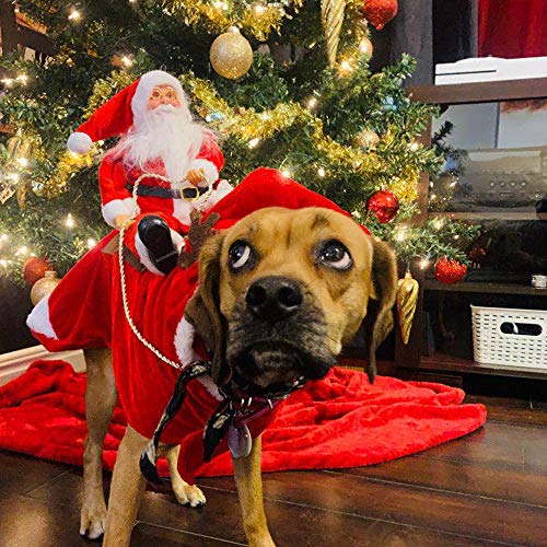 DECDEAL Fantasias de cachorro de Natal para animais de estimação Roupas para animais de estimação de