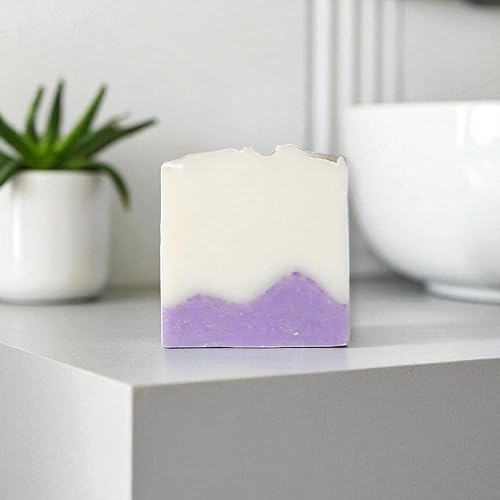 Natural Amor- Juego de barra de jabón orgánica hecha a mano (paquete de 4), hecha con todos los ingredientes naturales, jabón perfumado de aceites