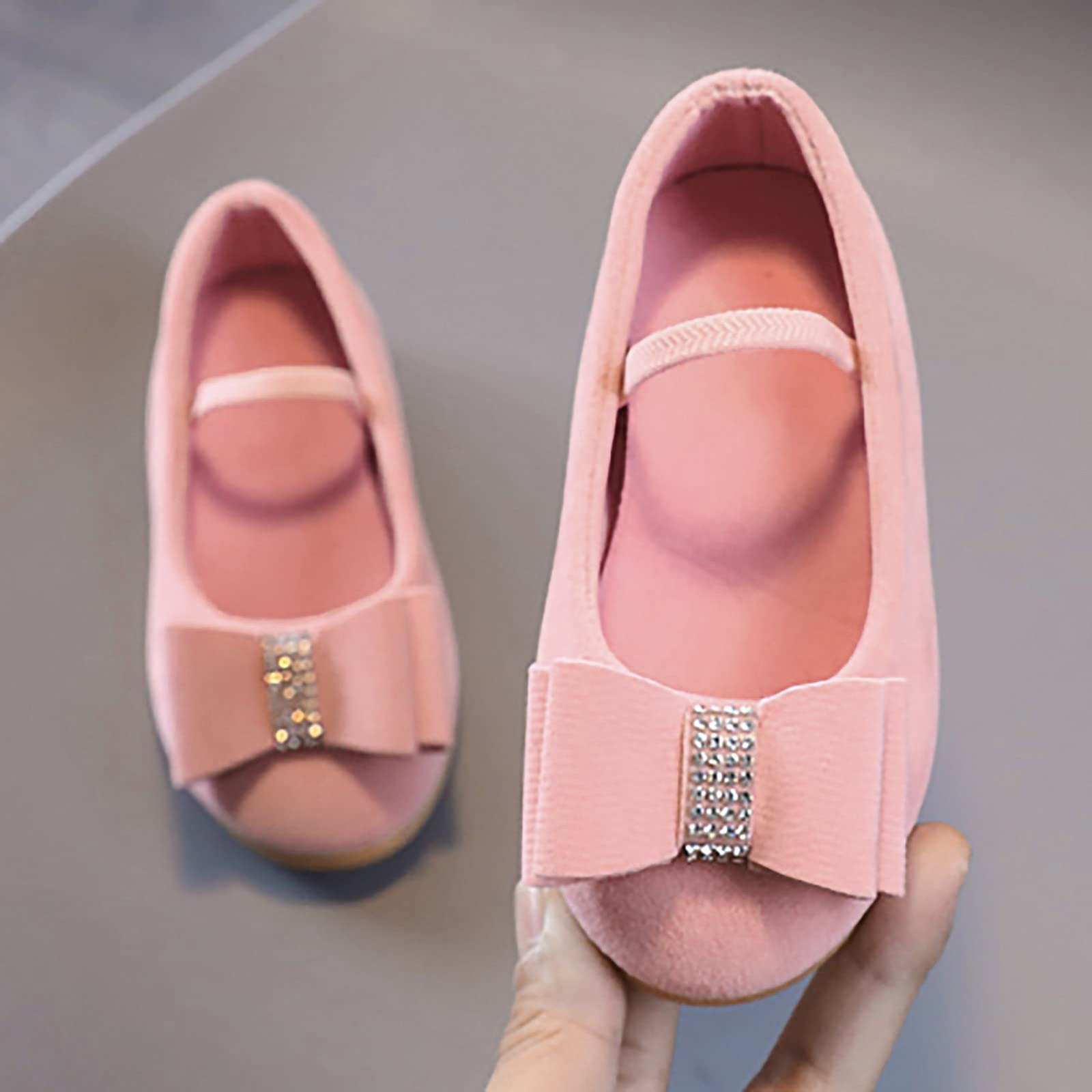 MMRTDJDR Scarpe da Principessa per Ragazze, Sandali con Fiocco per Bambini