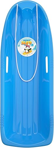 Miniatura 88 de AGPTEK Trineo de nieve duradero de 35/47 pulgadas para niños, niñas y adultos, con asas integradas y cuerda de tracción