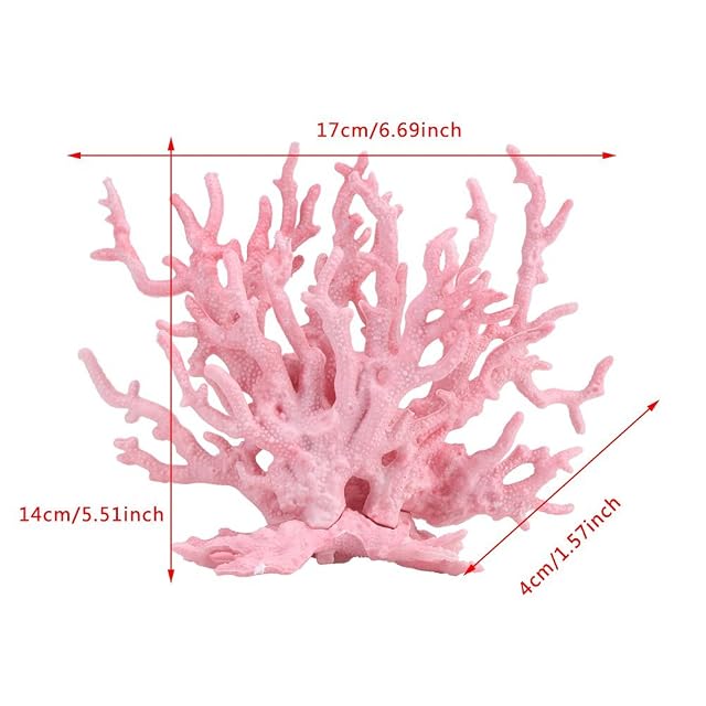 Foto 2 de 8 de Fdit Acuario Plástico Artificial Planta Decoraciones Coralinas de Tanque de Pescados en Diversos Tamaños…