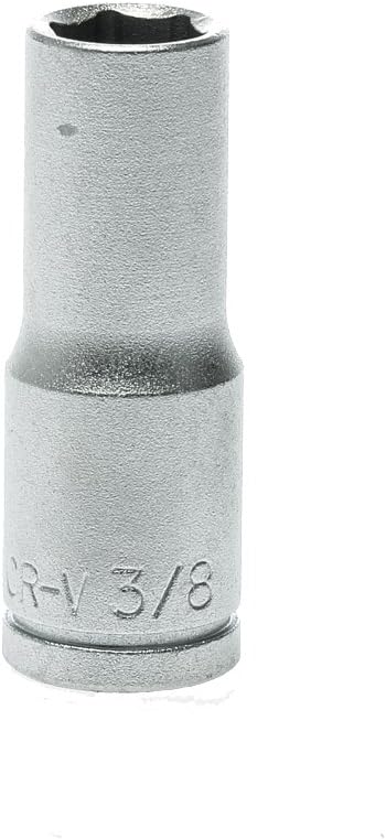 Teng M380212c Deep Socket 3/8in Af - 3/8in Square Drive, Silver, 3/8"