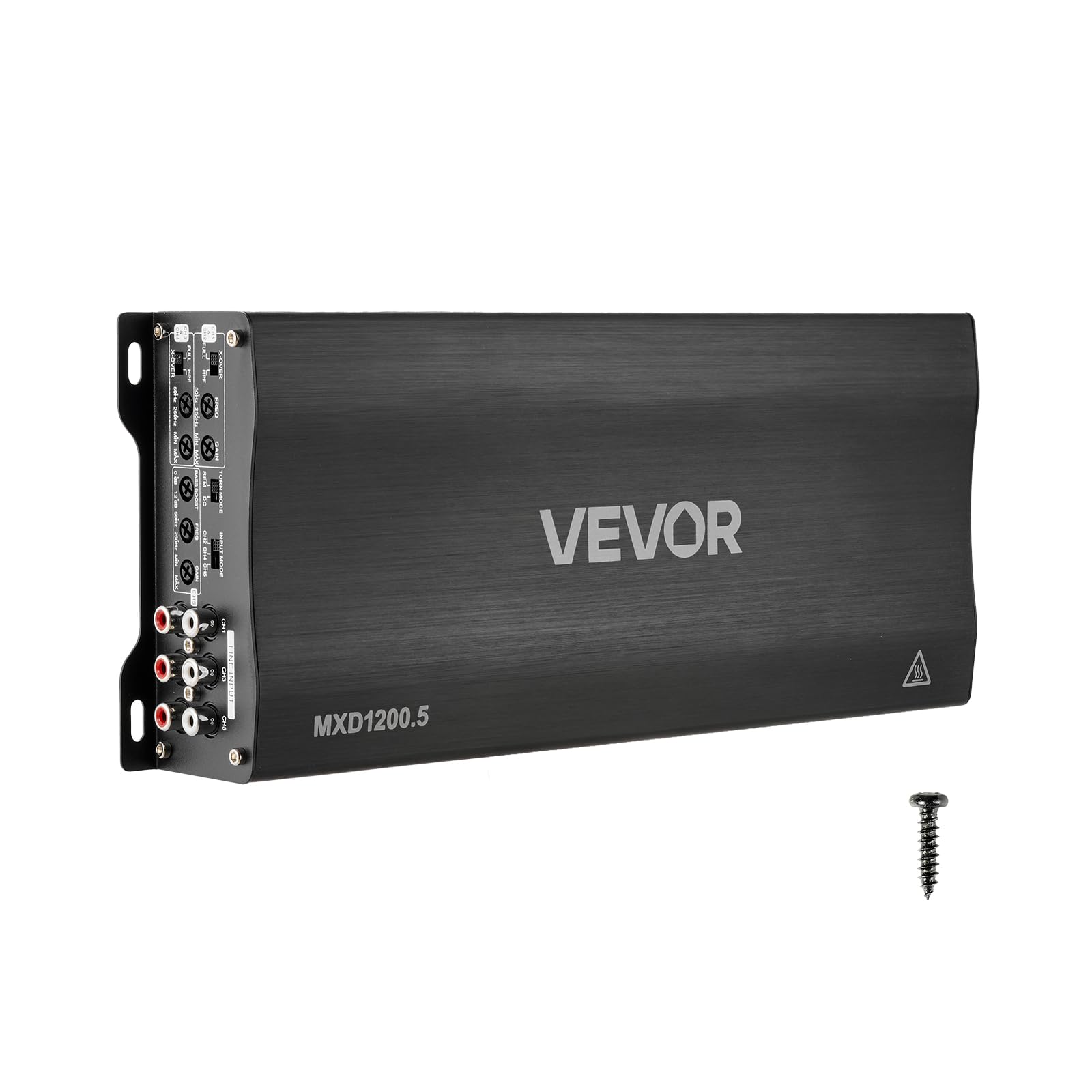 Photo 1 of VEVOR 5 Channel Car Audio Amplifier Bridgeable Class D Full Range Amp Max Power 4 x 100W @ 4 Ohm / 4 x 200W @ 2 Ohm + Sub 1 x 500W @ 4 Ohm / 1 x 1000W @ 2 Ohm for Speakers & Subwoofer Vehicles