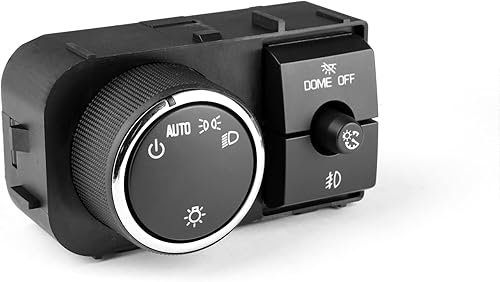 Conjunto de interruptor de atenuación de faros delanteros para Chevy Avalanche Silverado Suburban Tahoe GMC Sierra Yukon XL, interruptor de luz