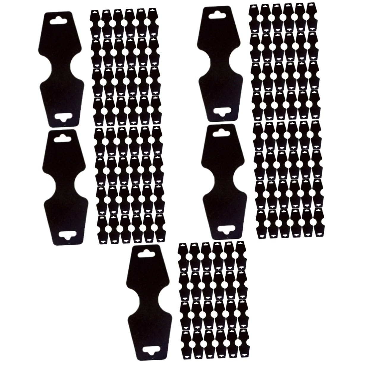 Cartes pour bracelets et colliers pliantes, lot de 500 pièces en papier format standard