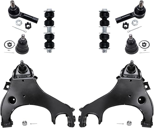 Miniatura 181 de Detroit Axle - Kit de suspensión delantera de 8 piezas para Toyota Sienna 2004-2010, brazos de control inferiores con rótulas interiores exteriores