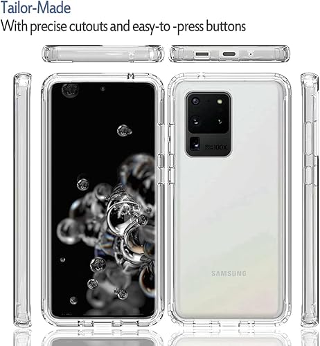 Miniatura 5 de Funda para Galaxy S20 Ultra 5G, transparente de cuerpo completo, a prueba de golpes, carcasa de policarbonato duro, cubierta de parachoques de TPU
