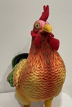 Amazon.co.jp: リアル&カラフル【にわとり】BIGぬいぐるみ 高さ