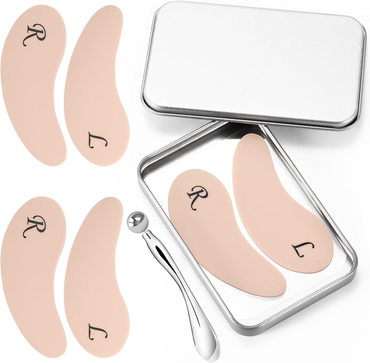 Beautistin Under Eye Patches Silicone 2 Pairs Reusable Eye Patches, Eye Wrinkle Patches