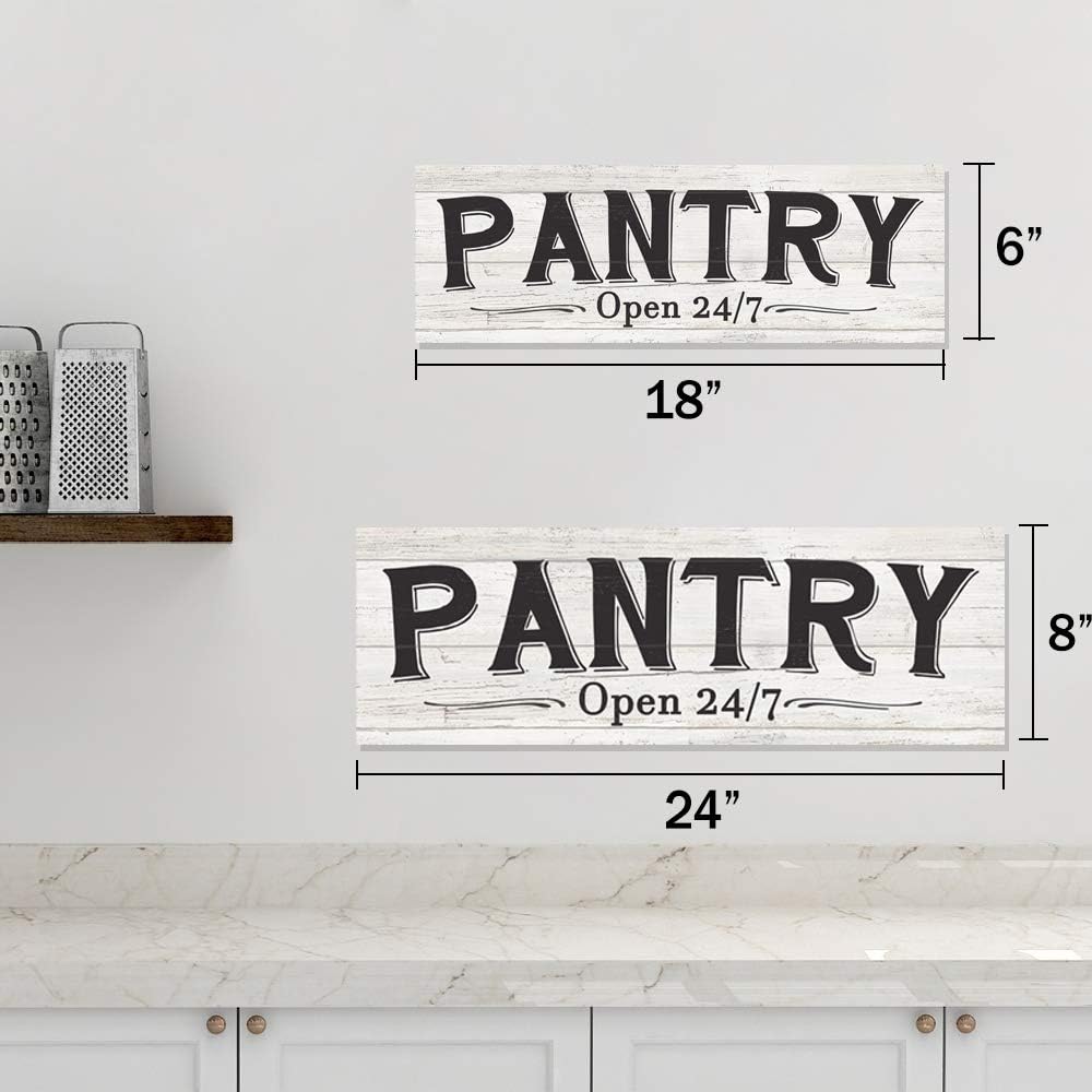 Pantry Sign Modern Farmhouse Rustic Décor Above Door Wood Sign Home Décor Signs Gift 8x24 Wood Sign B3-08240062025