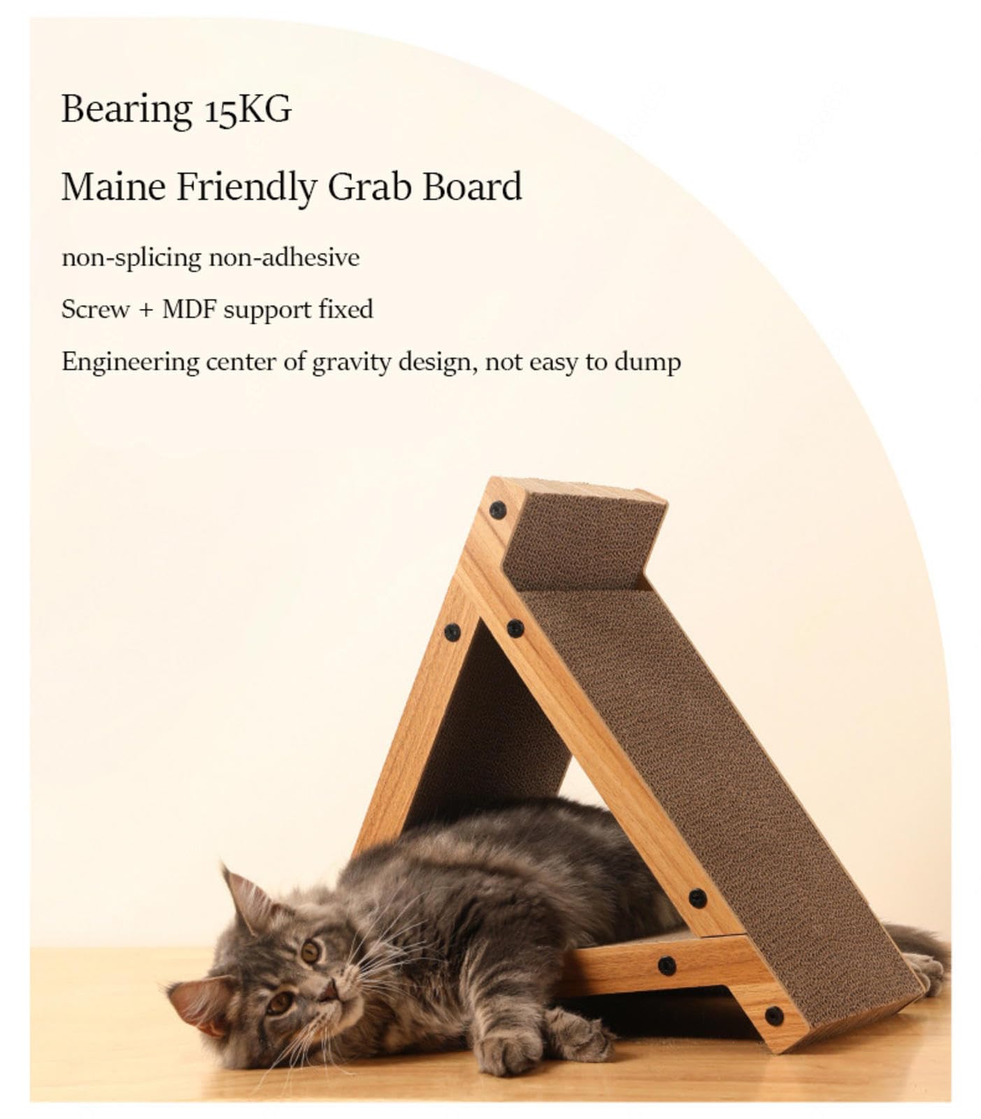 NIBHZ Cartón rascador, Poste rascador Vertical para Gatos, Proteger alfombras Moler Almohadilla de Tablero Vertical para Gatos, para Accesorios de, Rascador para Gatos