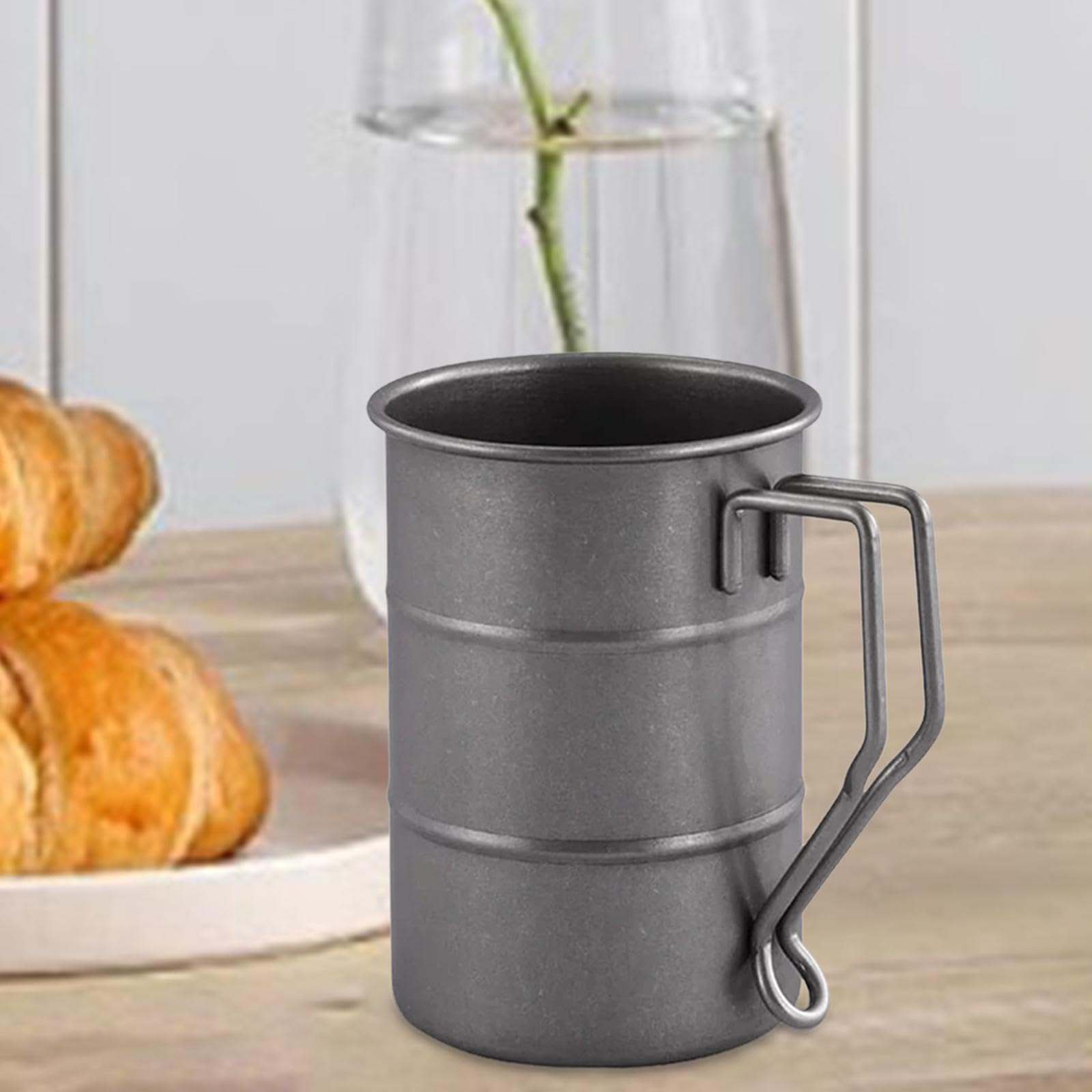 Kokiya Tea Mugs Drinking Cup Drinkware Reusable Portable Mugs Camping Cup for Home Office Kitchen Travel Backpacking Fishing