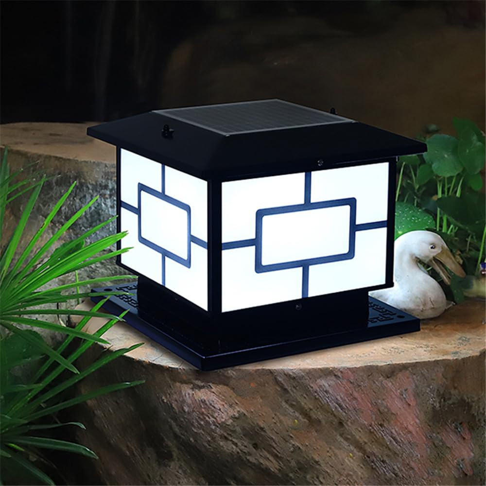 Solar-Pfostenlampe für den Außenbereich, wasserdicht, IP65, für modernes Haus, Villa, Garten, Hof, Veranda, umschließende Wand-LED-Leuchten