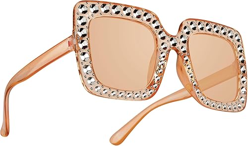Gafas de sol de moda para mujeres y hombres, gafas de sol retro de gran tamaño, gafas de sol de Halloween, accesorios de discoteca cuadrada para
