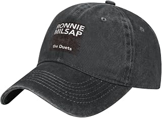Ronnie milsap Hat for Men Unisex Baseball Cap Low Profile Dad Hat Denim Cotton Adjustable Dad Hats Black