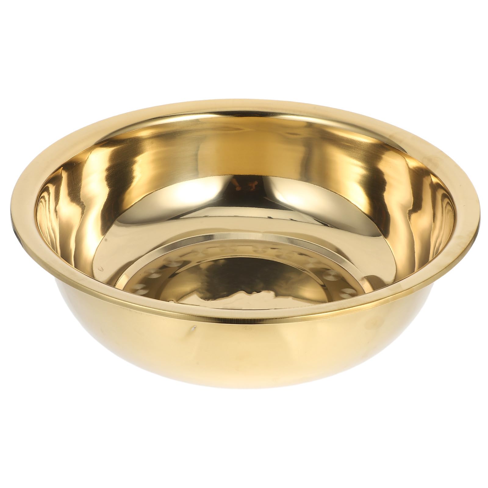 Tazón para Mezclar de Acero Inoxidable Grueso, Dorado, Cocina