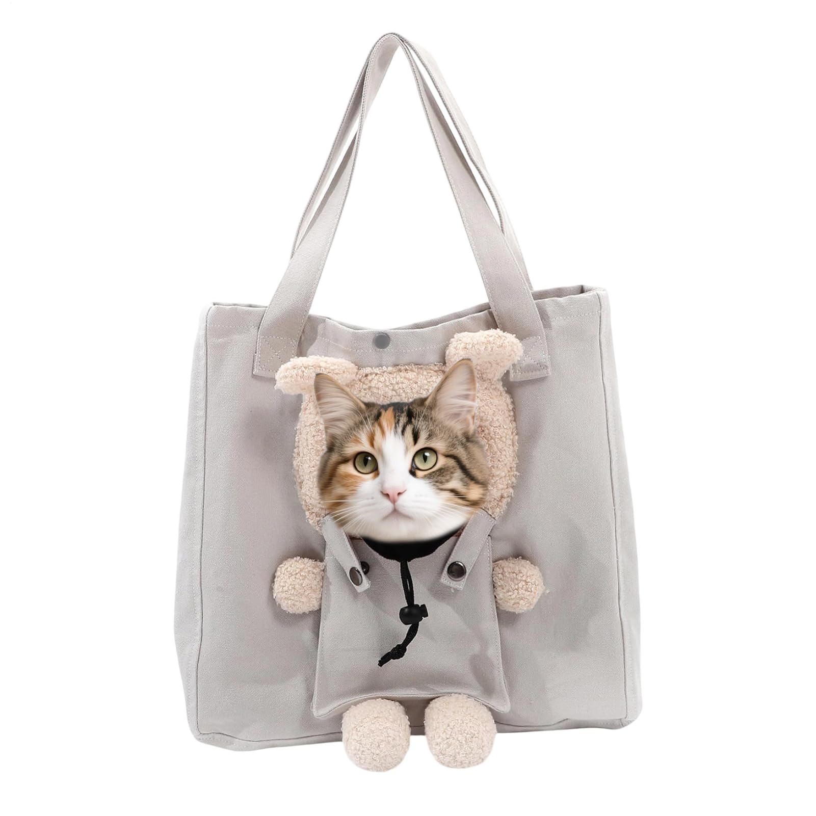 Bolso transportador para gatos transpirable ideal para viajes en coche y avión
