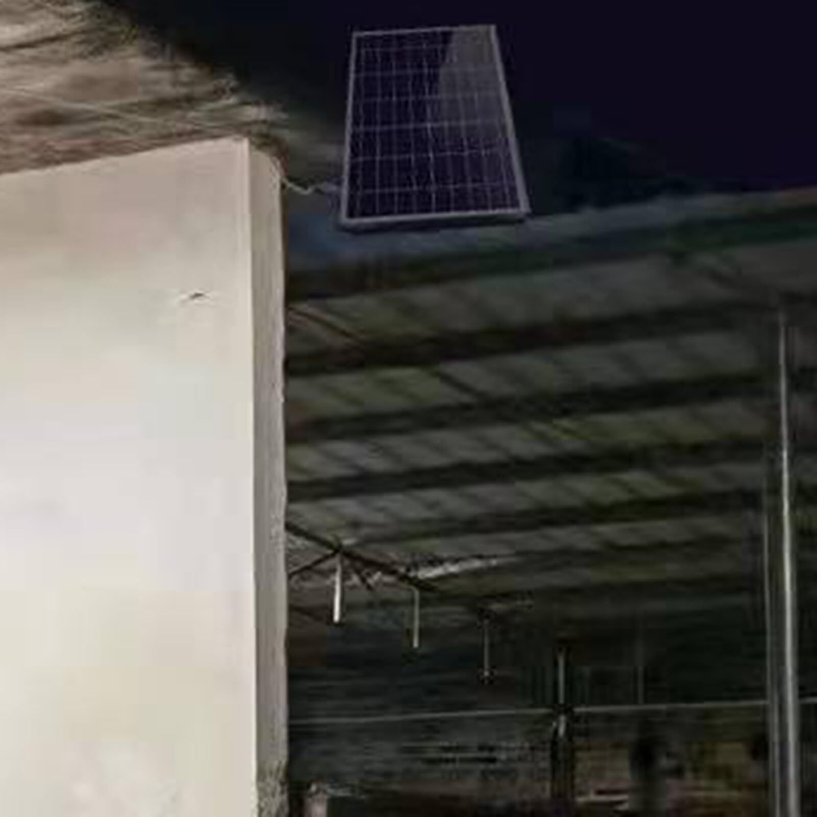 Plafonnier DIY à énergie solaire - Lampe de jardin avec télécommande et minuterie - Lampes solaires sans fil pour intérieur et extérieur - Grange, hangar, garage