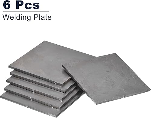 Miniatura 7 de uxcell Placa de soldadura de acero suave de 3 x 3 pulgadas, práctica de soldadura de calibre 11 y entrenamiento para MIG, TIG, ARC, gas, palo, 12
