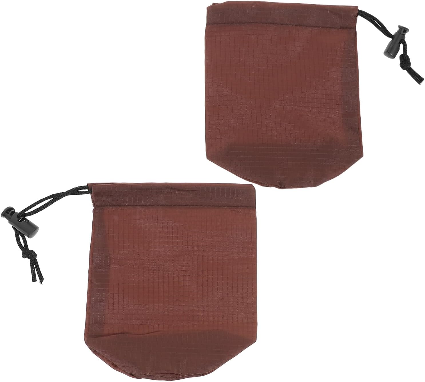 BESPORTBLE 2pcs Waterproof Portable Raincoat Storage Bag with Drawstring Closure, Travel Rain Poncho Case for Outdoor Hiking Camping, Compact Weatherproof Garment Pouch 13.5x11.5x1.4cm