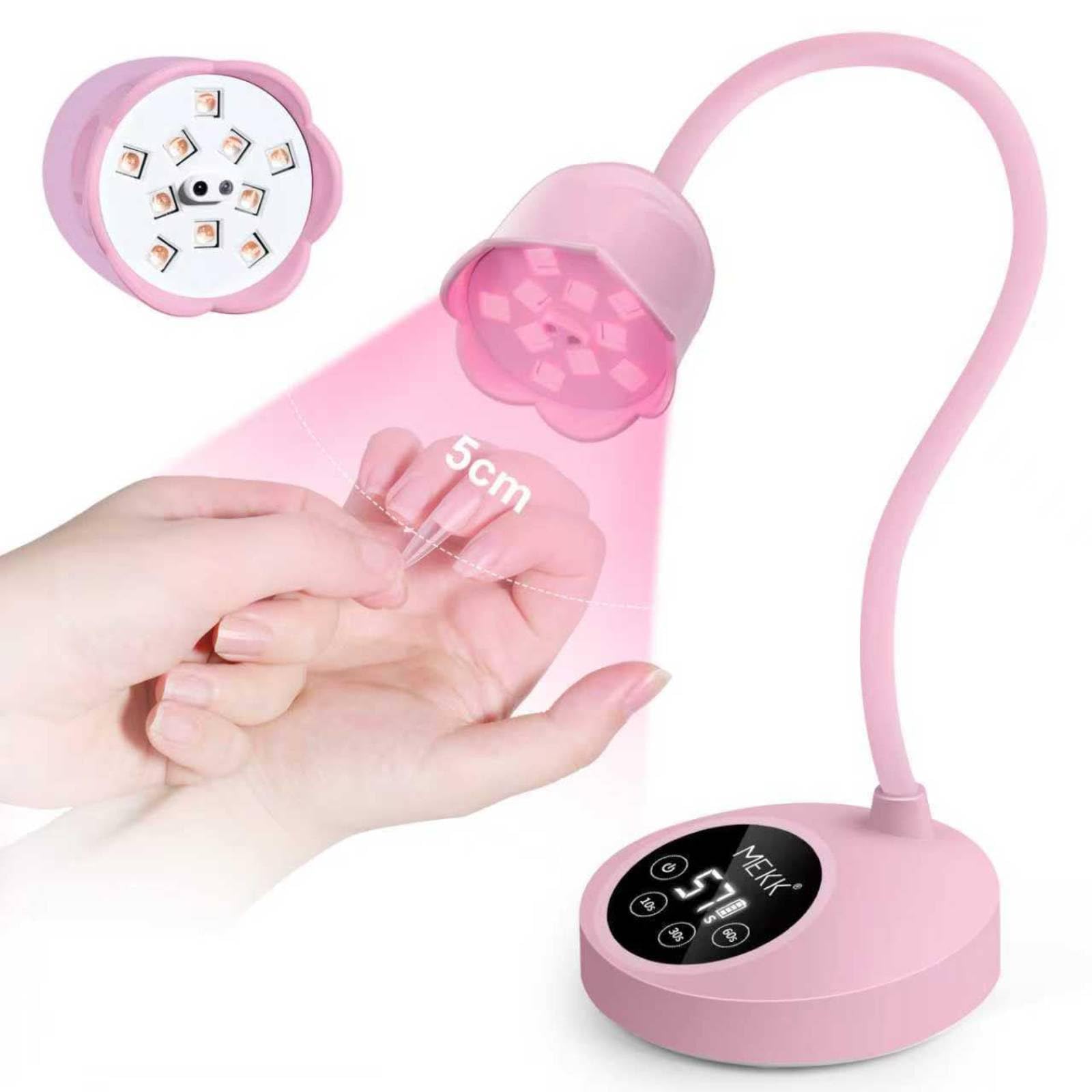 Amazon.co.jp: MEKK UVランプ ピンク - 30W コードレス グースネック