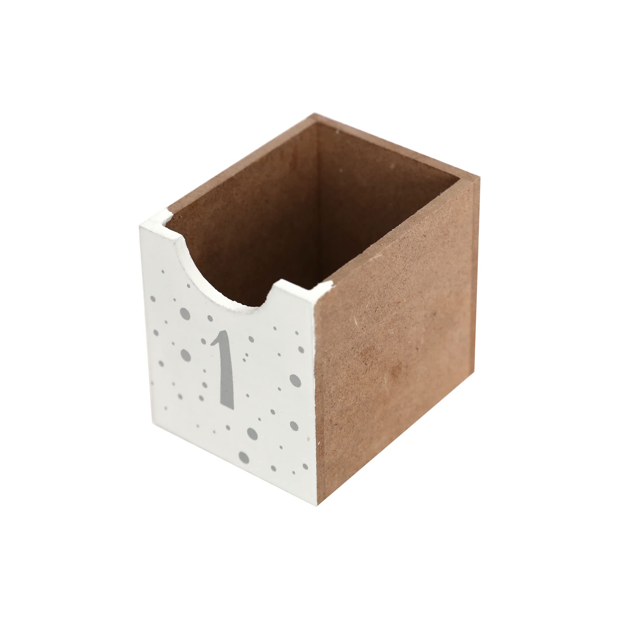 PE Weihnachten Holz Adventskalender Buch mit Schubladen und LED, Wiederverwendbarer Weihnachts-Countdown Holz-Adventskalender mit Dorfwald Rentier-Szene Erwachsene Kinder (Weiß & Gold)