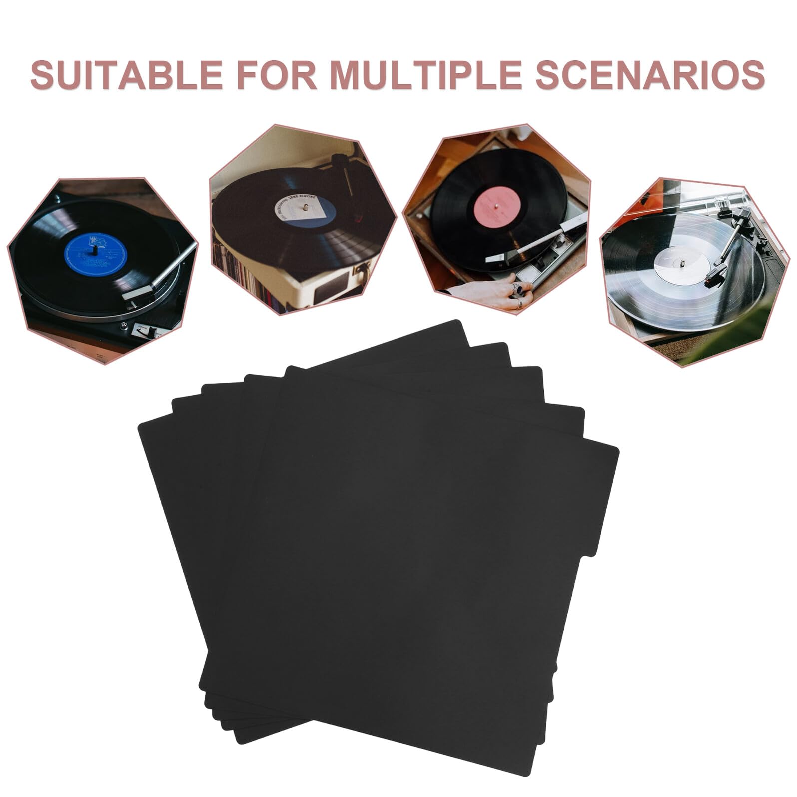 Divisori per Dischi in Vinile 10 Pezzi in Plastico con Linguette Alfabetiche per Organizzazione Scaffali e Collezioni