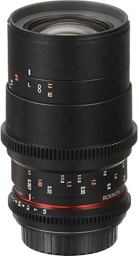 Miniatura 9 de Rokinon Cine DS 3.937 in T3.1 ED UMC Telefoto Macro Cine Lente de Marco Completo para Sony E Mount (FE) Cámaras de lente intercambiable
