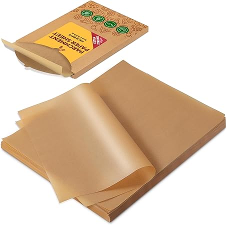 Katbite 200Pcs 9x13 inch Heavy Duty Unbleached Parchment Paper, Parchment