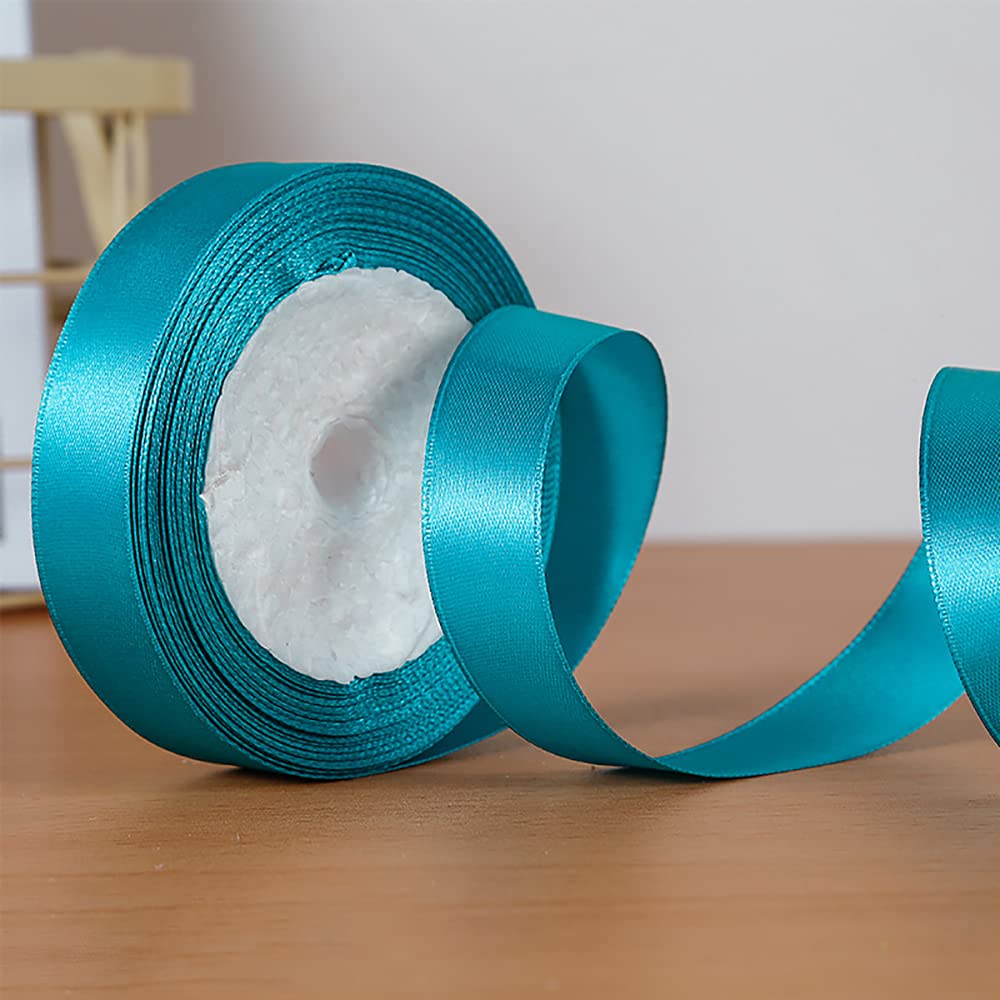 Walentynkowa dekoracja weselna Boże Narodzenie przyjęcie, świąteczna wstążka do owijania DIY rzemiosło, satynowa wstążka z organzy, 3 szt. satynowa wstążka poliestrowa rolki