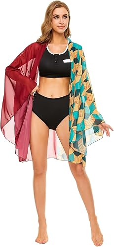 Miniatura 2 de LILLIWEEN Kochou Shinobu - Traje de baño de anime para mujeres y niñas