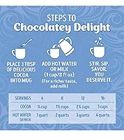 Vista 6 de Swiss Miss Mezcla de bebida de cacao caliente, sabor a chocolate con leche, recipiente de fácil agarre de 4.78 libras