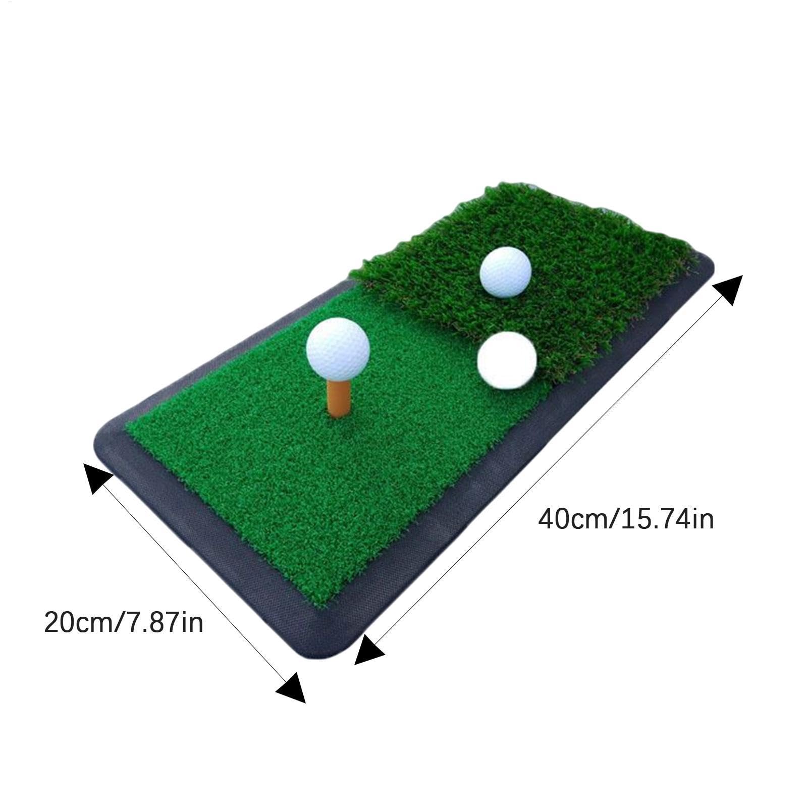 Alfombra de Entrenamiento de Golf para, alfombras de Golf | 7.87x19.29 Pulgadas Mat de práctica de astillado,Entrenamiento Swing & Chipping colocando Almohadilla de Entrenamiento de césped Artificial