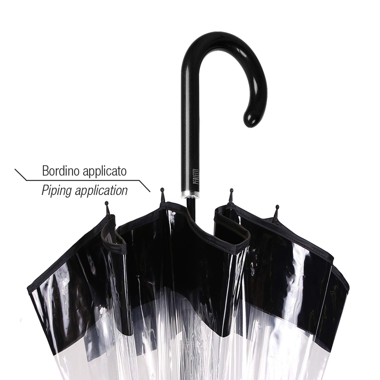 Paraguas Transparente Con Apertura Automática - Diámetro 89 Cm, Antiborrascas, Elegante Y Resistente