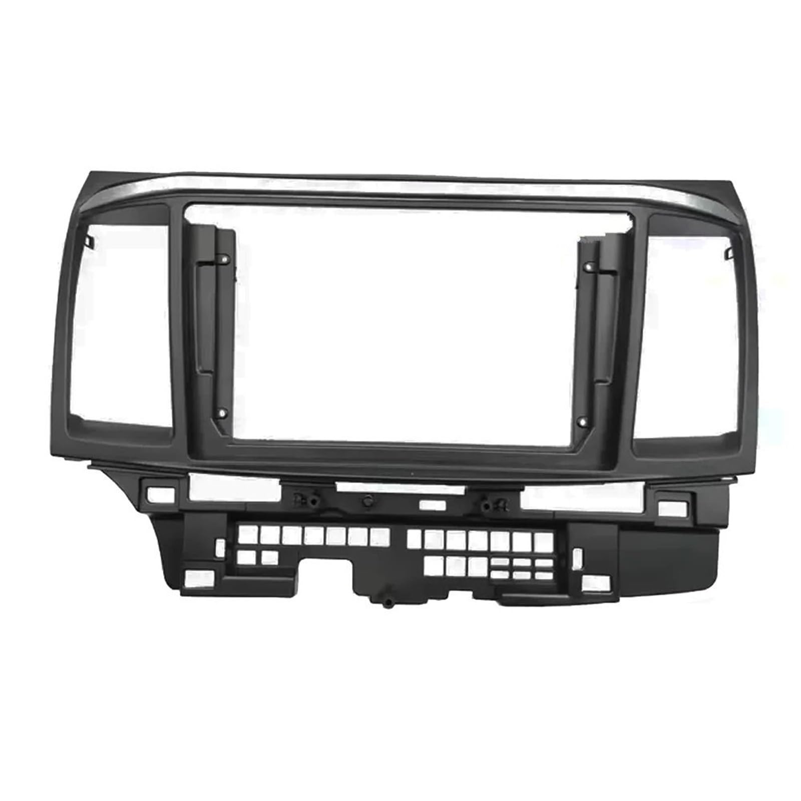 JKELPV Car Radio Frame Kit Fit For MITSUBISHI LANCER Fortis 2010-2015 Car 2 Din Head Unit Panel Dash Frame 9/10 Inch Fascia Radio adapter(9 inch Frame)