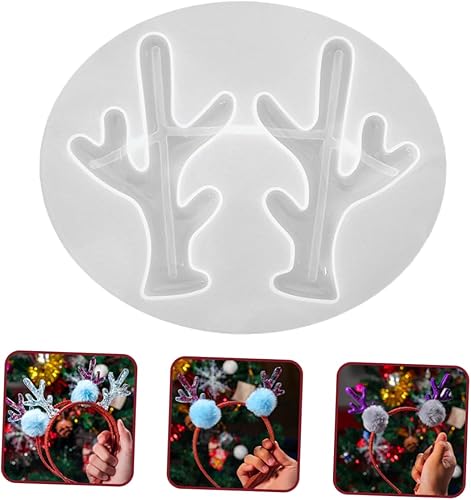 Miniatura 6 de ABOOFAN Elk Antler 15 pcs Antler Mold Jeweled Hair Clips de para gelatinas molde de para resina Jeweled Headband Silicone molds Hair Accessories Elk