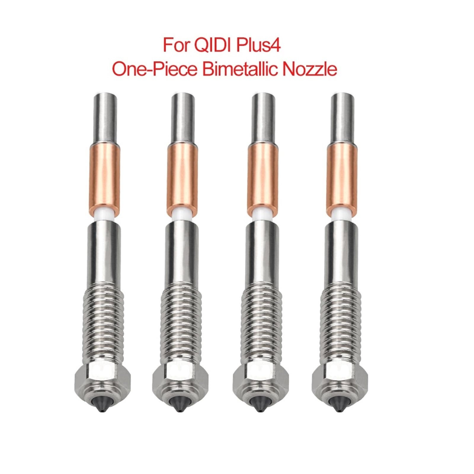 Buses Hotend 0.2/0.4/0.6/0.8mm, Compatible Avec QIDI Plus4, Pièces D'imprimante 3D À Buse Bimétallique(3pcs 0.6mm)