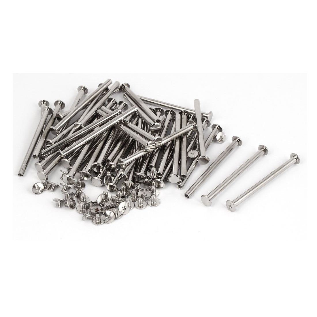 Aexit Scrapbook Purse Belt Metal Binding Chicago Screws Bolts M5 x 70mm 50 Pcs (30b20bcfc5b27ce921aeb179a7d8a85c)