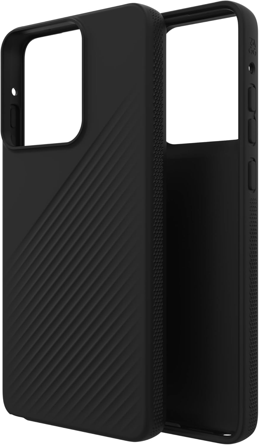 ZAGG Luxe Motorola Moto g Stylus 2025 Case - 10ft Drop Protection, Eco-Friendly, Wireless Charging Compatible, Slim Lightweight Design, Ripple Pattern for Secure Grip, Black
