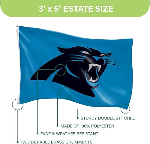 Miniatura 129 de NFL Dallas Cowboys - Bandera duradera de 3 x 5 para exteriores con ojales, bandera y pancarta resistentes para jardín al aire libre y patio, bandera