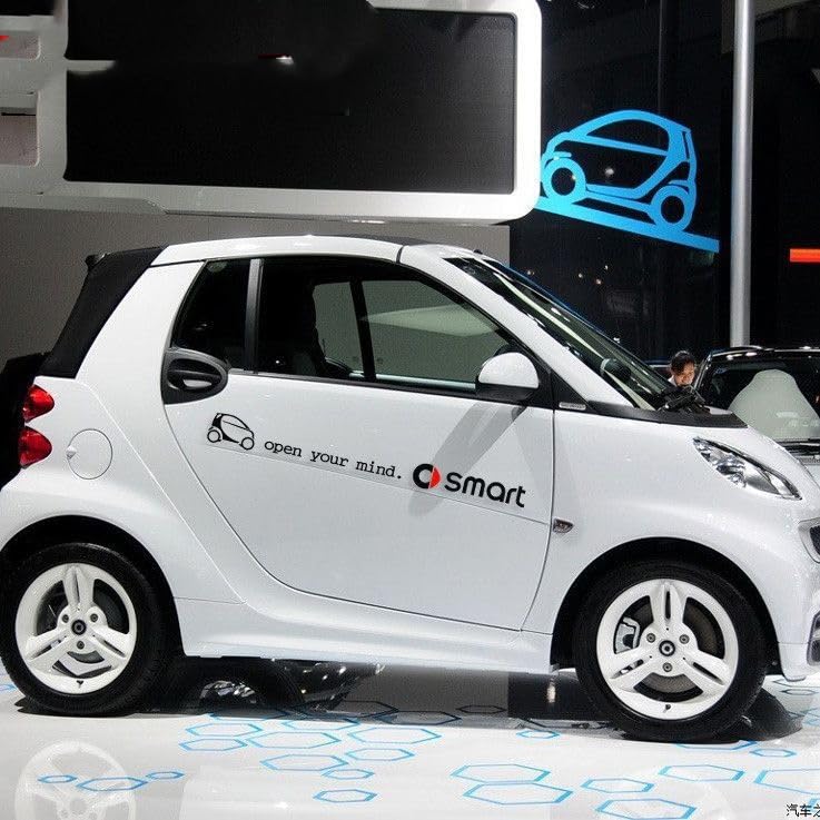 Car Emblem Decal Badge for Smart Brabus, Emblems Decals Sticker Badge Decoration Accessories Replacement Logo Car Accessories,A