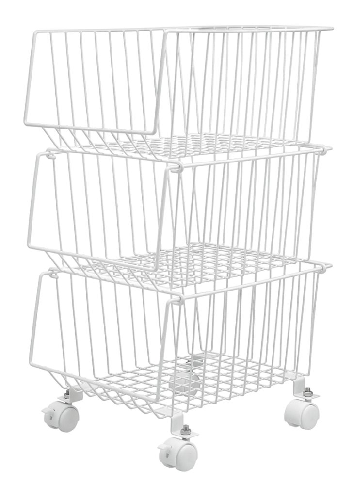 Amazon.co.jp: 高儀 スタッキング式3段マルチ収納バスケット 合金鋼