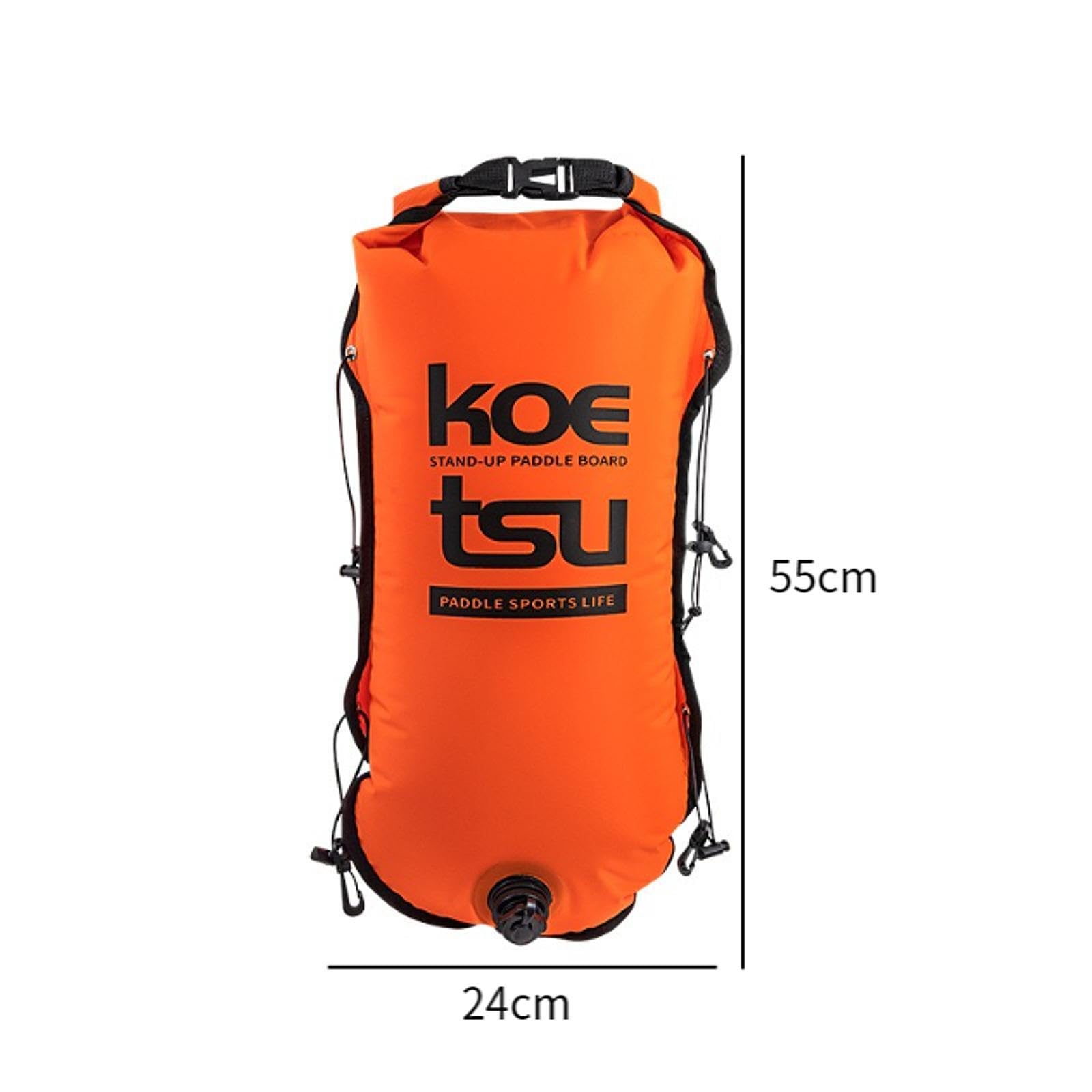 F Fityle Boya de natación Flotador de Seguridad de natación y Bolsa Seca Bolsa de Almacenamiento Impermeable de Nailon Flotador de boya de natación para Buceo
