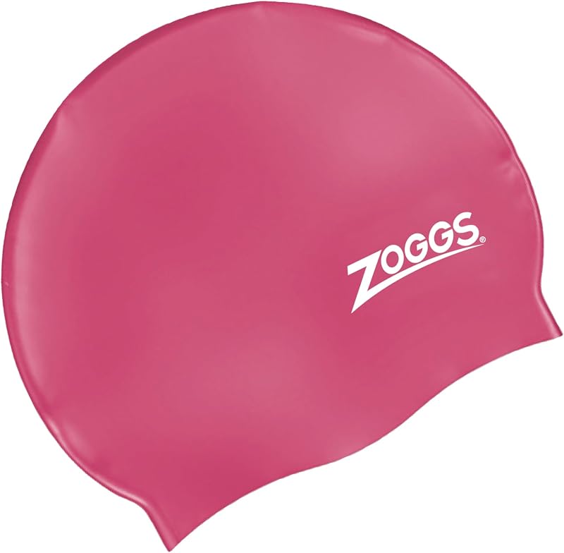 ZOGGS Unisex Adult Silicone Cap - Hydrodynamic Design Non-Slip Inner Surface Swim Hat for Training & Recreational Swimming, One Size