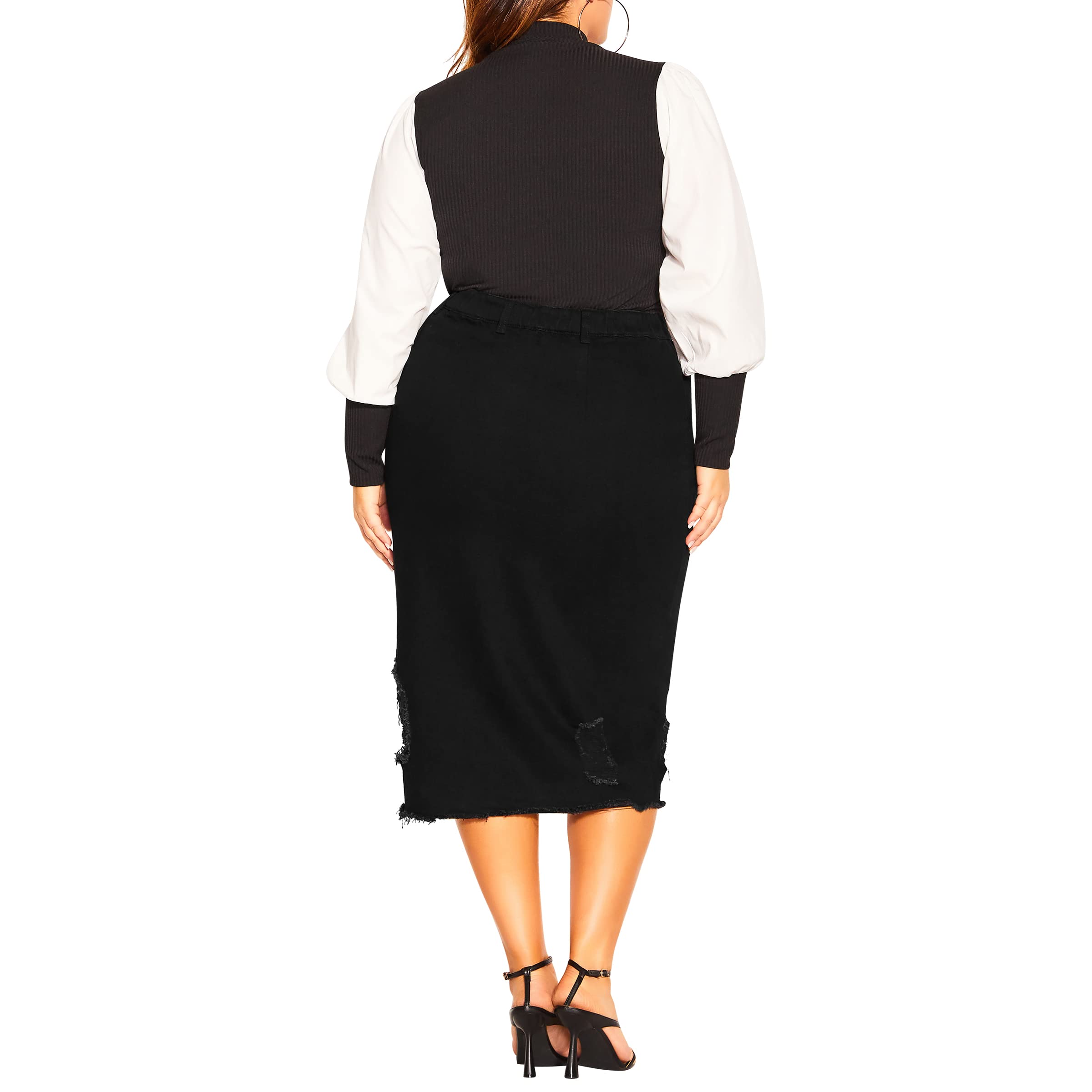 City Chic Falda de Talla Grande Star Crossed Mujer