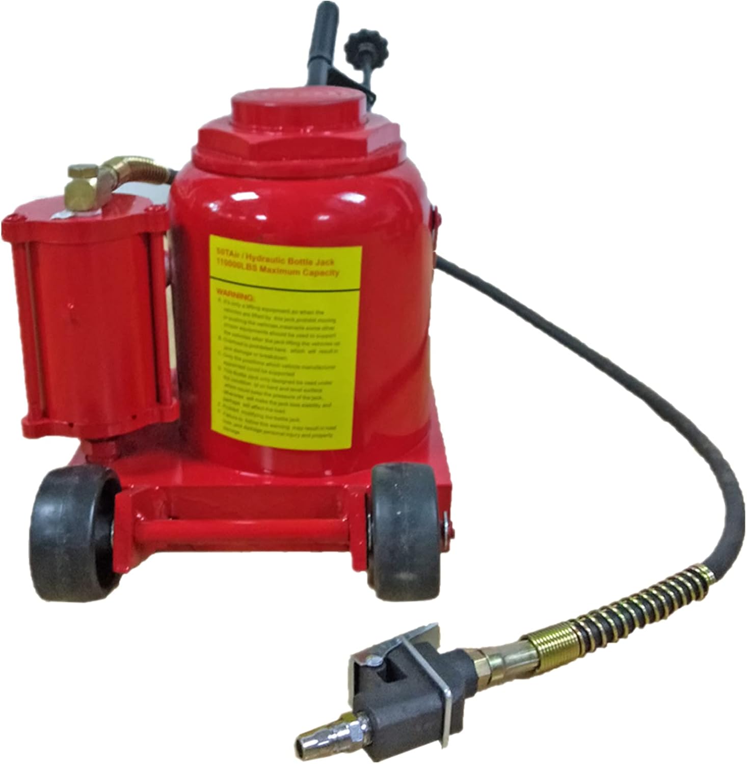 50 TON Air Hydraulic Manual Bottle Jacks Automotive Shop Axle Jacks Hoist Lift