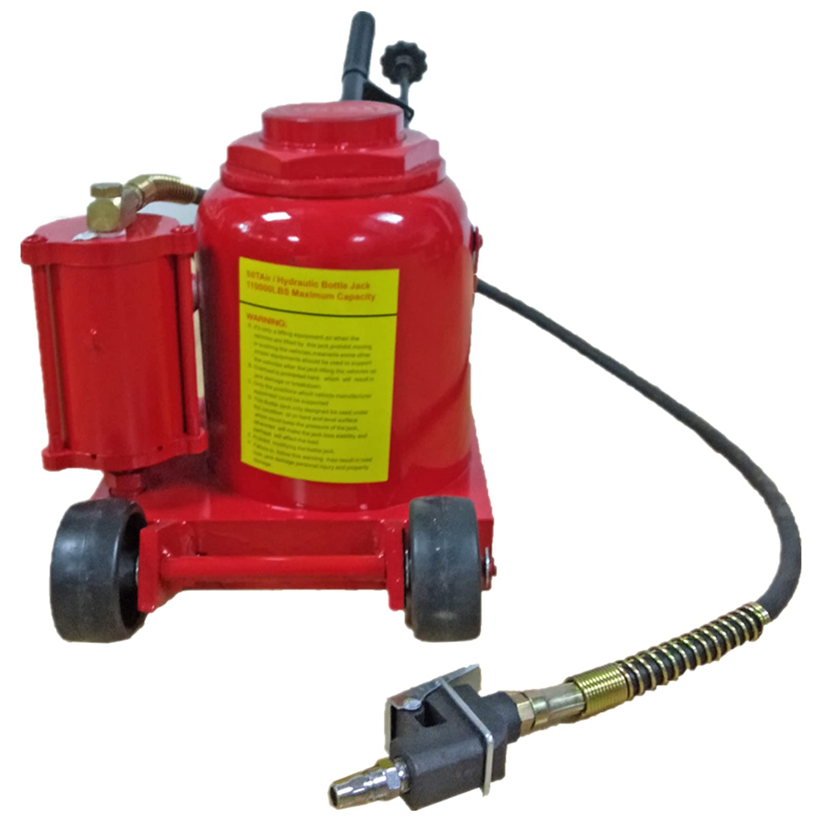 50 TON Air Hydraulic Manual Bottle Jacks Automotive Shop Axle Jacks Hoist Lift