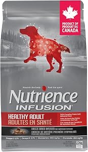 Nutrience Infusion Healthy Adult Dog Food Dry, 10 kg (22 lbs), Freeze-Dried Canadian Beef, Dry Dog Food, Nourriture Pour Chien, Manger Pour Chien